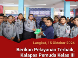 Berikan Pelayanan Terbaik, Kalapas Pemuda Kelas III Langkat Bagikan Peralatan Makan dan Minum ke WBP