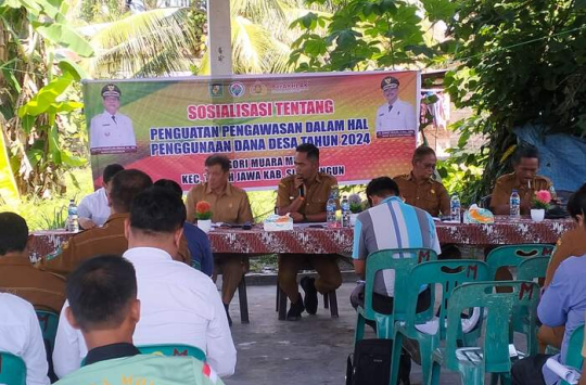 Unit Tipidkor Simalungun gelar sosialisasi kepada para pangulu di Kecamatan Tanah Jawa soal penggunaan dana desa