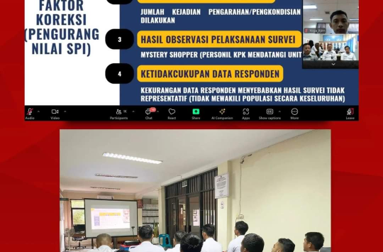 Jajaran Lapas Pemuda Langkat Ikuti pengutan secara virtual